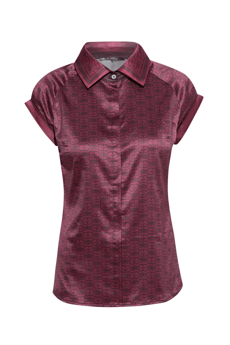 РИЗА С РЕГЛАН РЪКАВ - BURGUNDY LOGO