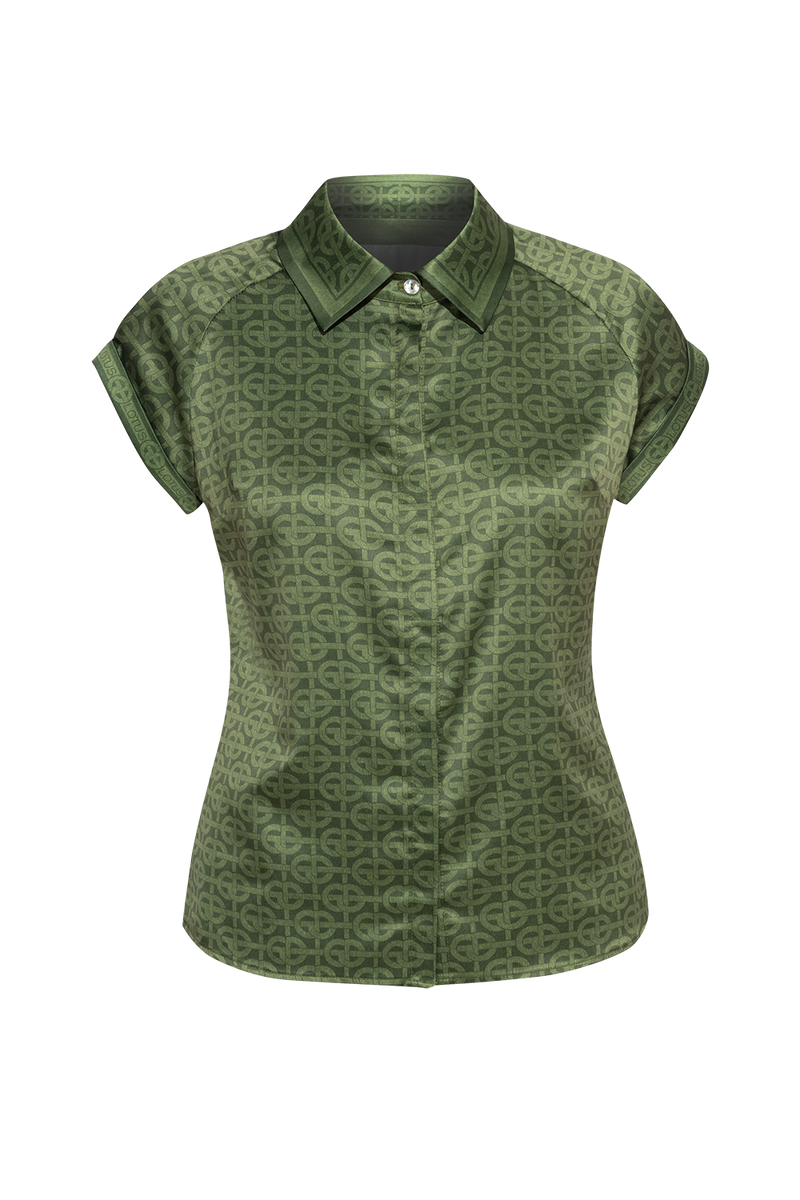 РИЗА С РЕГЛАН РЪКАВ - EMERALD GREEN LOGO
