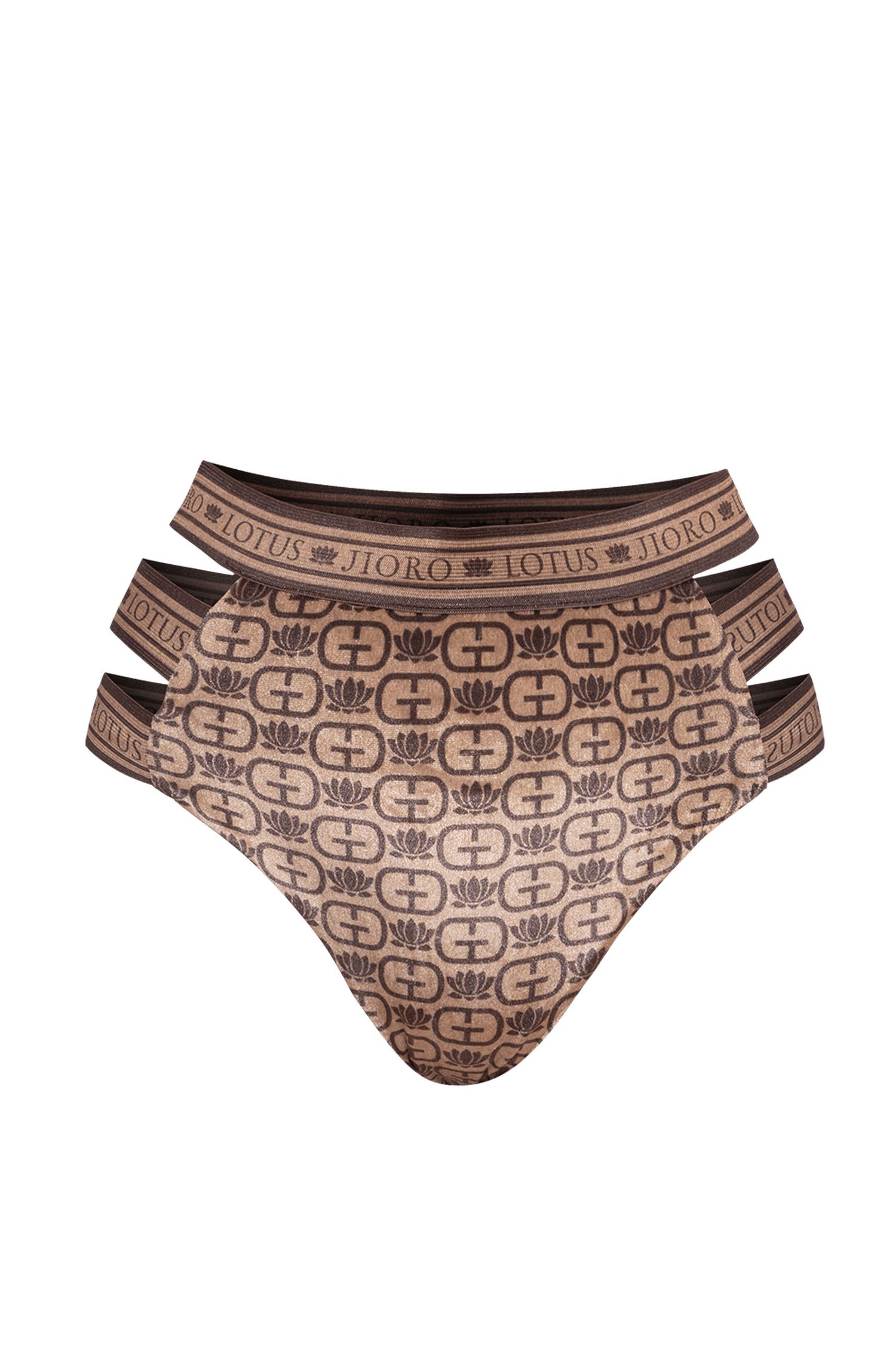 BIKINI-STYLE BOTTOM - MOCHA MOUSSE LOGO