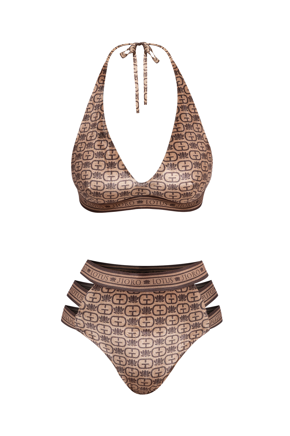 BIKINI-STYLE BOTTOM - MOCHA MOUSSE LOGO
