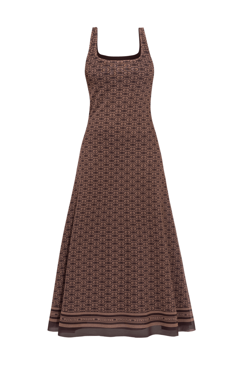 ДЪЛГА РОКЛЯ С ГОЛ ГРЪБ - MOCHA MOUSSE LOGO