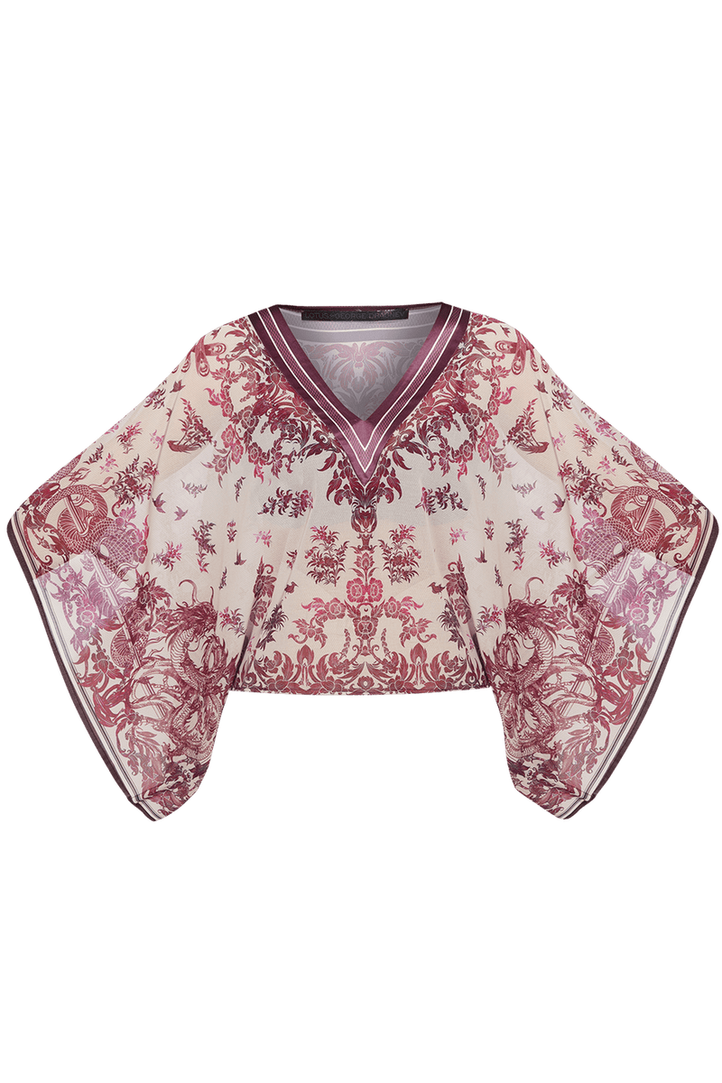 SILK COTTON TUNIC - ASIA BORDEAUX JIORO ТUNIКА ОТ ПАМУК КОПРИНА - ASIA BORDEAUX JIORO