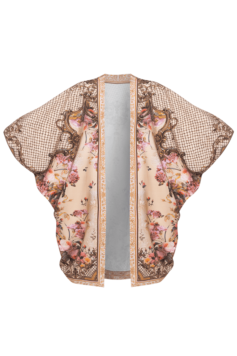 FRENCH TERRY CARDIGAN - BAROQUE FLOWERS JIORO ЖИЛЕТКА ОТ ФРЕНЧ ТЕРИ - BAROQUE FLOWERS JIORO