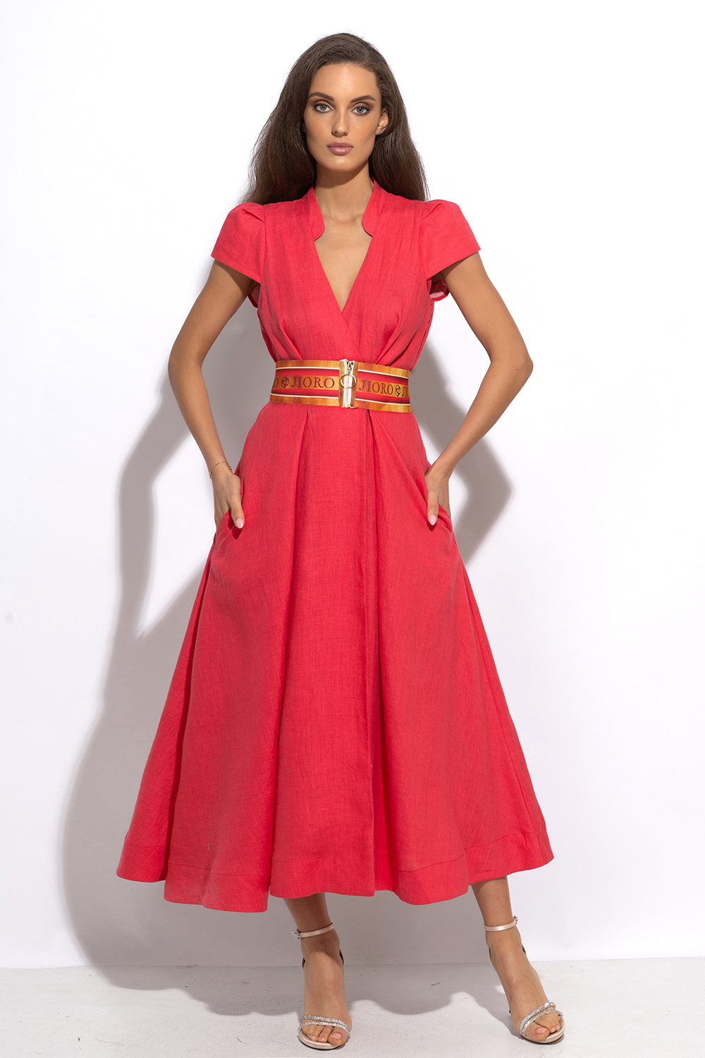 WIDE ELASTIC BELT WITH ZIPPER - PAISLEY POPPY JIORO ШИРОК ЛАСТИЧЕН КОЛАН С ЦИП - PAISLEY POPPY JIORO