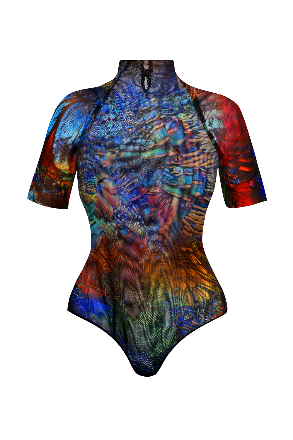 SHORT SLEEVE MESH BODYSUIT - AMAZONIA