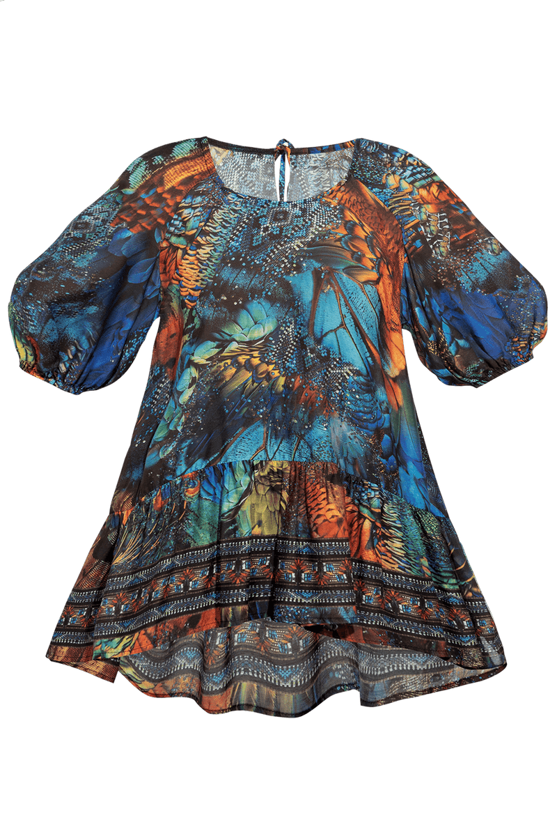 LOOSE VISCOSE AND SILK SHIRT - AMAZONIA JIORO СВОБОДНА РИЗА ОТ ВИСКОЗА С КОПРИНА - AMAZONIA JIORO