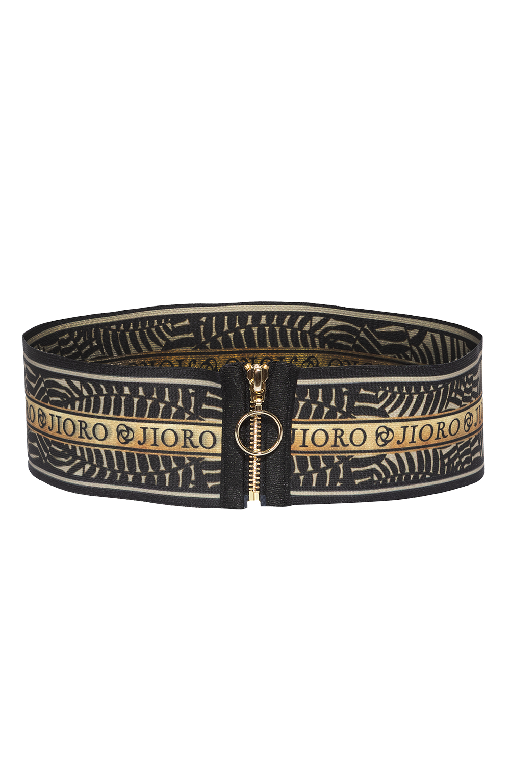 WIDE ELASTIC BELT WITH ZIPPER - MIDNIGHT BUTTERFLIES JIORO ЕЛАСТИЧЕН ШИРОК КОЛАН С ЦИП - MIDNIGHT BUTTERFLIES JIORO