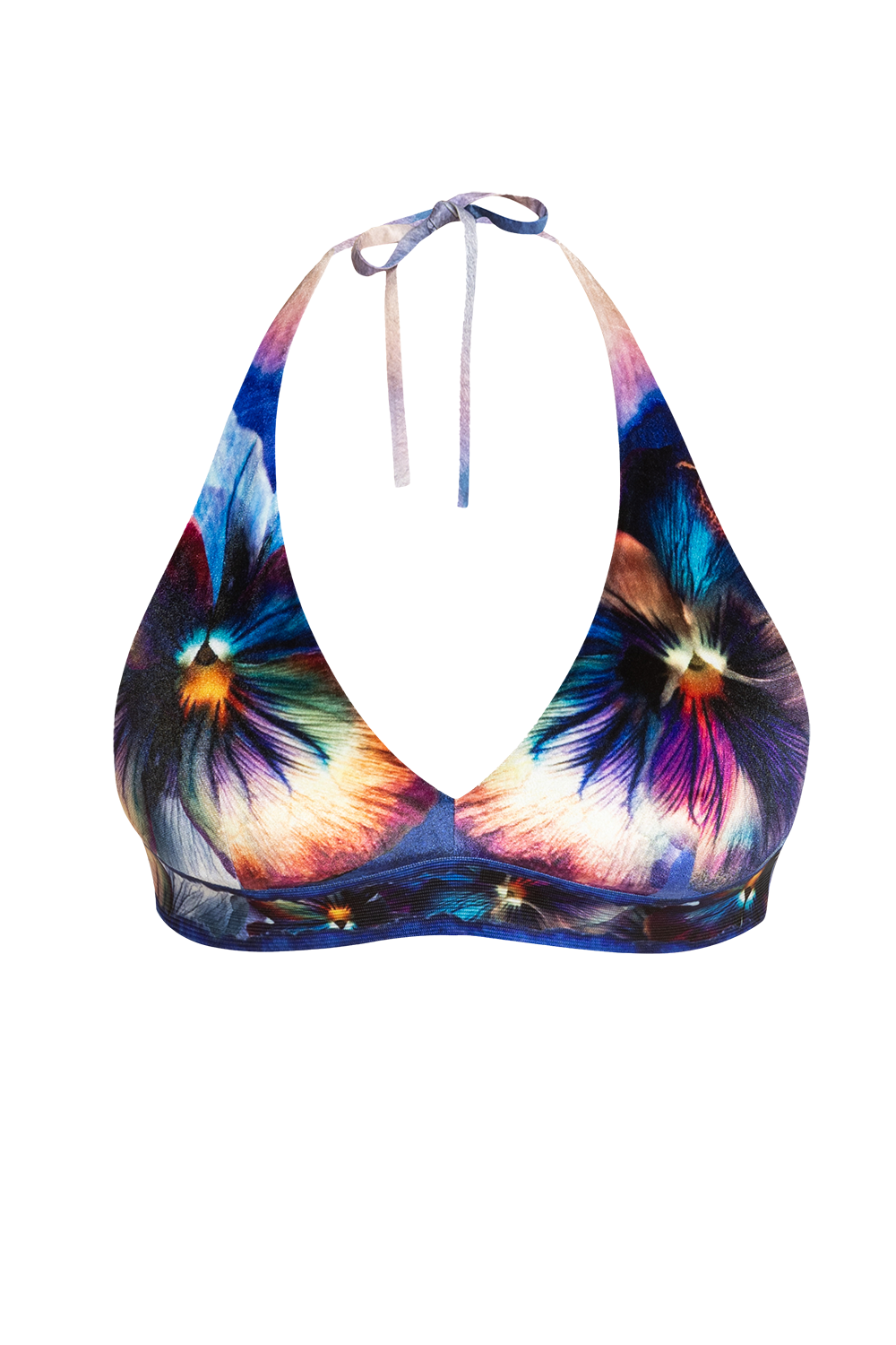 TRIANGLE VELVET TOP - VIOLET JIORO ГОРНИЩЕ НА БАНСКИ ТИП ТРИЪГЪЛНИК ОТ ПЛЮШ - VIOLET JIORO