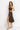 BROWN VISCOSE STRAP DRESS WITH ELASTIC DETAIL AND SOFT A-LINE SILHOUETTE - ESSENTIALS JIORO РОКЛЯ ОТ ВИСКОЗА С ЕЛАСТИЧНИ ПРЕЗРАМКИ И А-СИЛУЕТ В КАФЯВО - ESSENTIALS JIORO