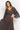 ESPRESSO BOHO LACE DRESS WITH GATHERED RUFFLES AND LINING - ESSENTIALS JIORO ДАНТЕЛЕНА БОХО РОКЛЯ В ЦВЯТ ЕСПРЕСО С ВОЛАНИ И ПОДВИЖНА ПОДПЛАТА - ESSENTIALS JIORO