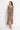 ASYMMETRIC LUREX DRESS WITH KNOT DETAIL AND FRONT DRAWSTRING - DARK BROWN LOGO