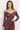 ASYMMETRIC LUREX DRESS WITH KNOT DETAIL AND FRONT DRAWSTRING - BURGUNDY LOGO JIORO АСИМЕТРИЧНА РОКЛЯ ОТ ЛУРЕКС С ВЪЗЕЛ - BURGUNDY LOGO JIORO