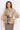 BOHEMIAN BEIGE LYOCELL BLOUSE WITH PUFF SLEEVES AND TIE-FRONT COLLAR - ESSENTIALS JIORO БОХЕМСКА РИЗА ОТ ЛИОЦЕЛ В БЕЖОВО С БОГАТИ РЪКАВИ И ВРЪЗКА - ESSENTIALS JIORO
