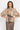BOHEMIAN BEIGE LYOCELL BLOUSE WITH PUFF SLEEVES AND TIE-FRONT COLLAR - ESSENTIALS JIORO БОХЕМСКА РИЗА ОТ ЛИОЦЕЛ В БЕЖОВО С БОГАТИ РЪКАВИ И ВРЪЗКА - ESSENTIALS JIORO