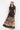LONG FINE NET DRESS WITH BOAT NECKLINE - MIDNIGHT BUTTERFLIES