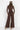 BROWN VISCOSE STRETCH BODYSUIT WITH DEEP V-NECK AND SUEDE TIE DETAIL - ESSENTIALS JIORO КАФЯВО БОДИ ОТ ВИСКОЗА С ДЪЛБОКО V-ОБРАЗНО ДЕКОЛТЕ И ВЕЛУРЕНИ ВРЪЗКИ - ESSENTIALS JIORO