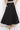 LONG BLACK COTTON SKIRT WITH ELASTIC WAIST AND SIDE POCKETS - ESSENTIALS JIORO ДЪЛГА ПОЛА ОТ ЧЕРНА ВАТА С ЛАСТИК В ТАЛИЯТА И СТРАНИЧНИ ДЖОБОВЕ - ESSENTIALS JIORO