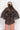 ASYMMETRIC LACE TUNIC WITH GATHERED DETAILS ESPRESSO - ESSENTIALS JIORO АСИМЕТРИЧНА ДАНТЕЛЕНА ТУНИКА С НАБОРИ В ЕСПРЕСО – ESSENTIALS JIORO