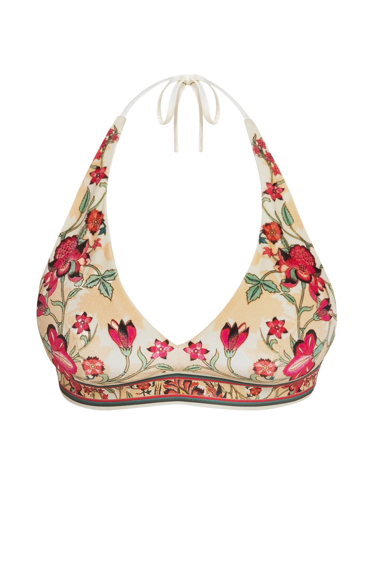 ГОРНИЩЕ ОТ КАДИФЕ ТИП ТРИЪГЪЛНИК - PAISLEY RED