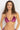 VELVET TRIANGLE TOP - BURGUNDY LOGO JIORO ГОРНИЩЕ ТИП ТРИЪГЪЛНИК ОТ КАДИФЕ - BURGUNDY LOGO JIORO