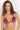 VELVET TRIANGLE TOP - BURGUNDY LOGO JIORO ГОРНИЩЕ ТИП ТРИЪГЪЛНИК ОТ КАДИФЕ - BURGUNDY LOGO JIORO