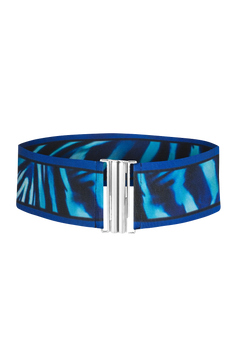 WIDE ELASTIC BELT WITH METAL BUCKLE - SHADES OF BLUE JIORO ШИРОК ЕЛАСТИЧЕН КОЛАН С МЕТАЛНА ТОКА - SHADES OF BLUE JIORO