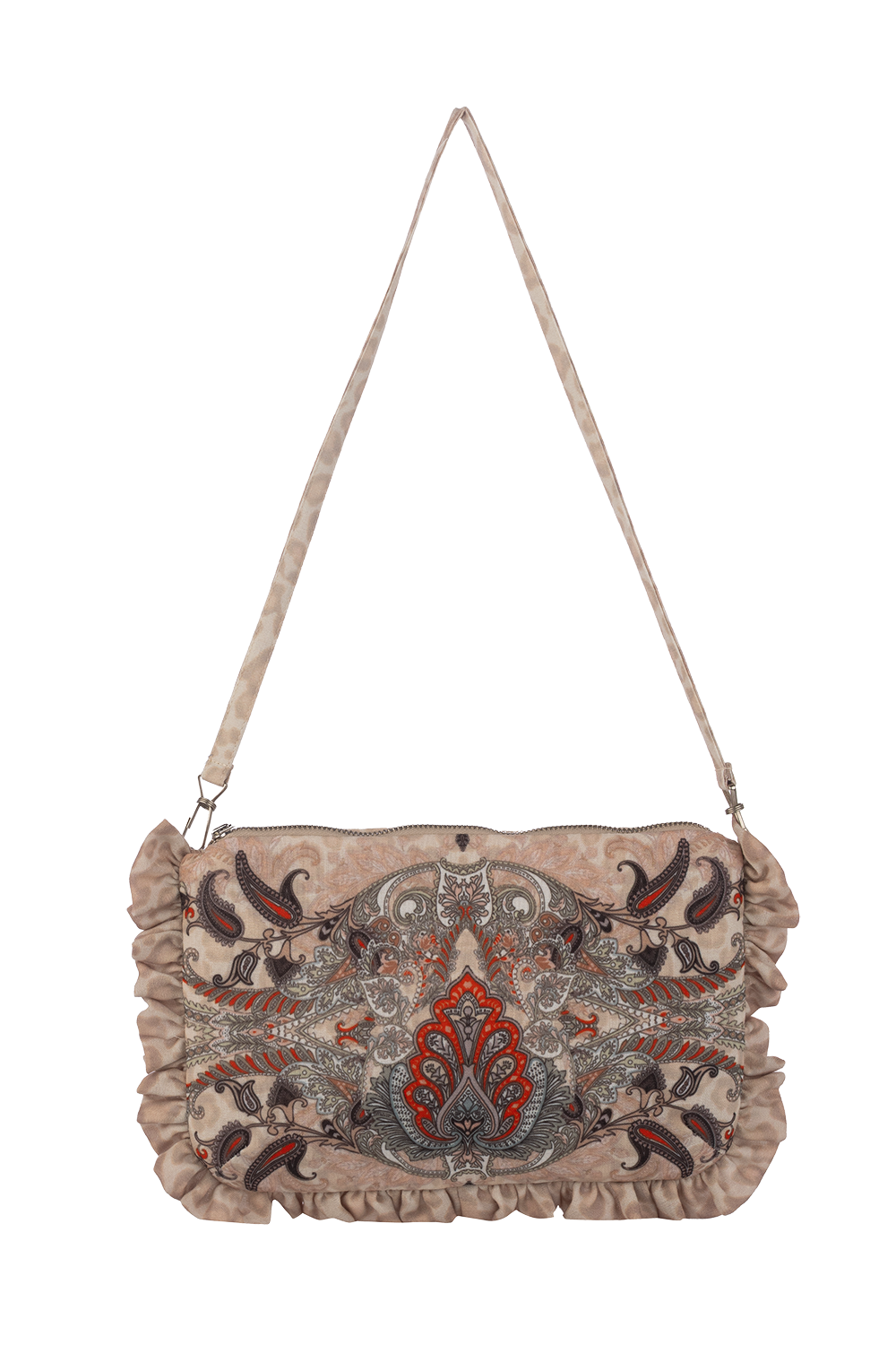 CLUTCH - PAISLEY BEIGE