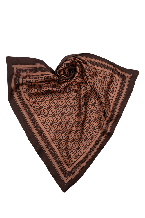 SIGNATURE VISCOSE HEADSCARF - MOCHA MOUSSE LOGO