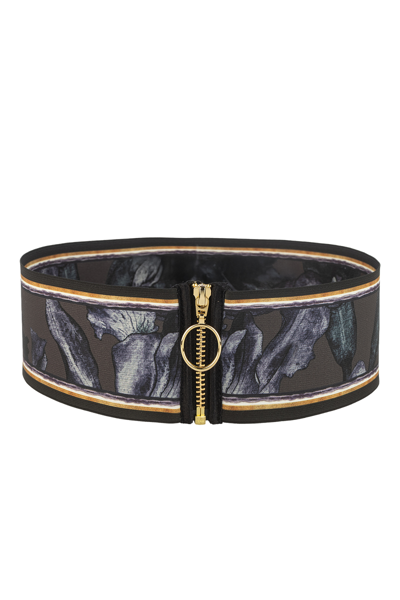 WIDE ELASTIC BELT WITH ZIPPER - ORCHID ICE JIORO ЕЛАСТИЧЕН ШИРОК КОЛАН С ЦИП - ORCHID ICE JIORO