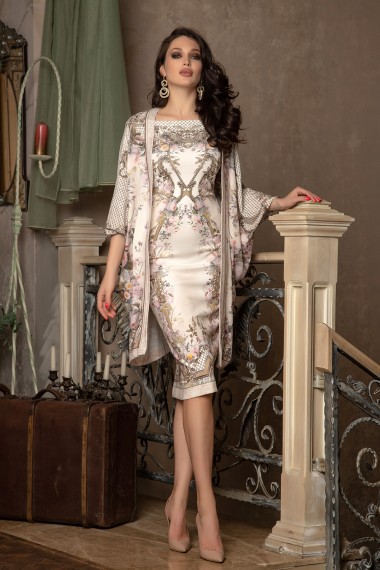 CARDIGAN - BAROQUE WITH FLORAL MOTIVES