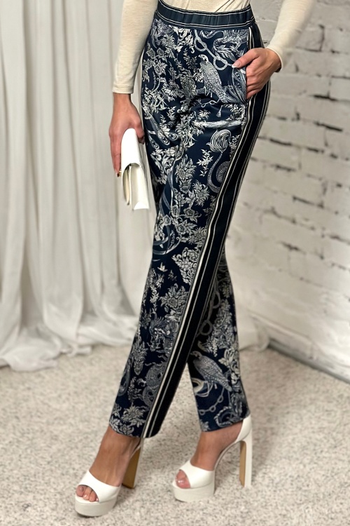 STRAIGHT TROUSERS - ASIA INDIGO - look 3