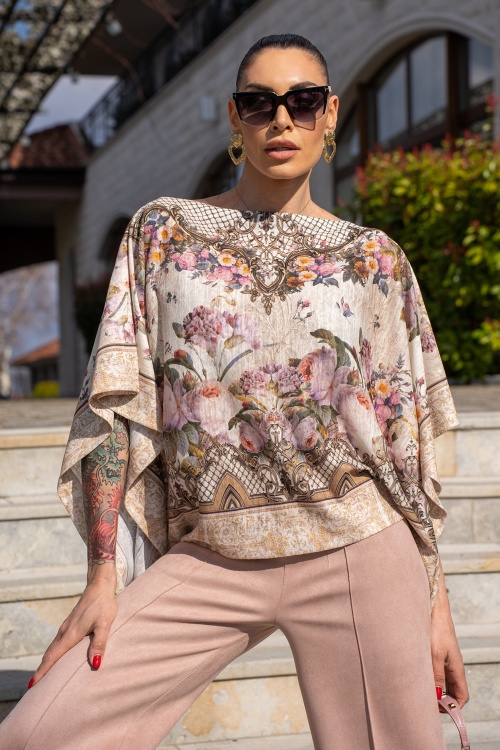 LOOSE BLOUSE - SUMMER ROSES