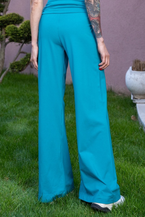 Flared Pants in Petrol – DIVANILLA - look 2