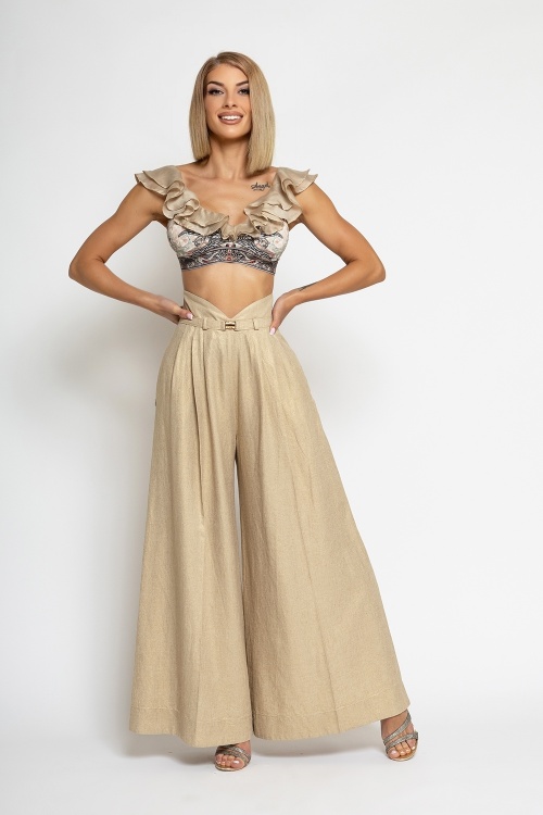 ГОРНИЩЕ ТИП КРОП ТОП - PAISLEY BEIGE - изглед 11