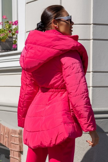 QUILTED JACKET IN CYCLAMEN - ESSENTIALS