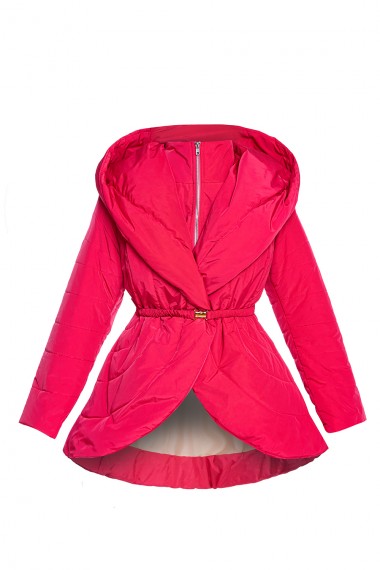 QUILTED JACKET IN CYCLAMEN - ESSENTIALS