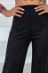 BLACK LOOSE TROUSERS WITH LUREX GLITTER - ESSENTIALS