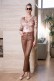 BLOUSE WITH ZIP - ASIA BEIGE